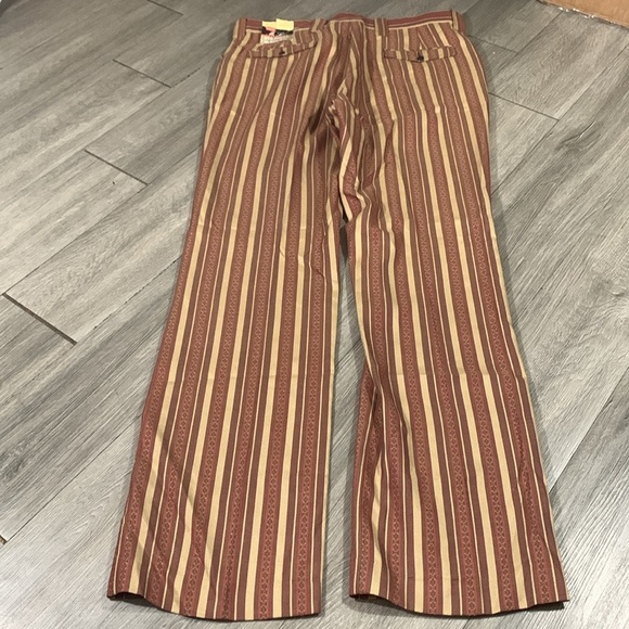 Levi’s Dead Stock NWT Permanent Press 1970’s Stripe Flare Dress Slacks Made USA - Picture 3 of 11